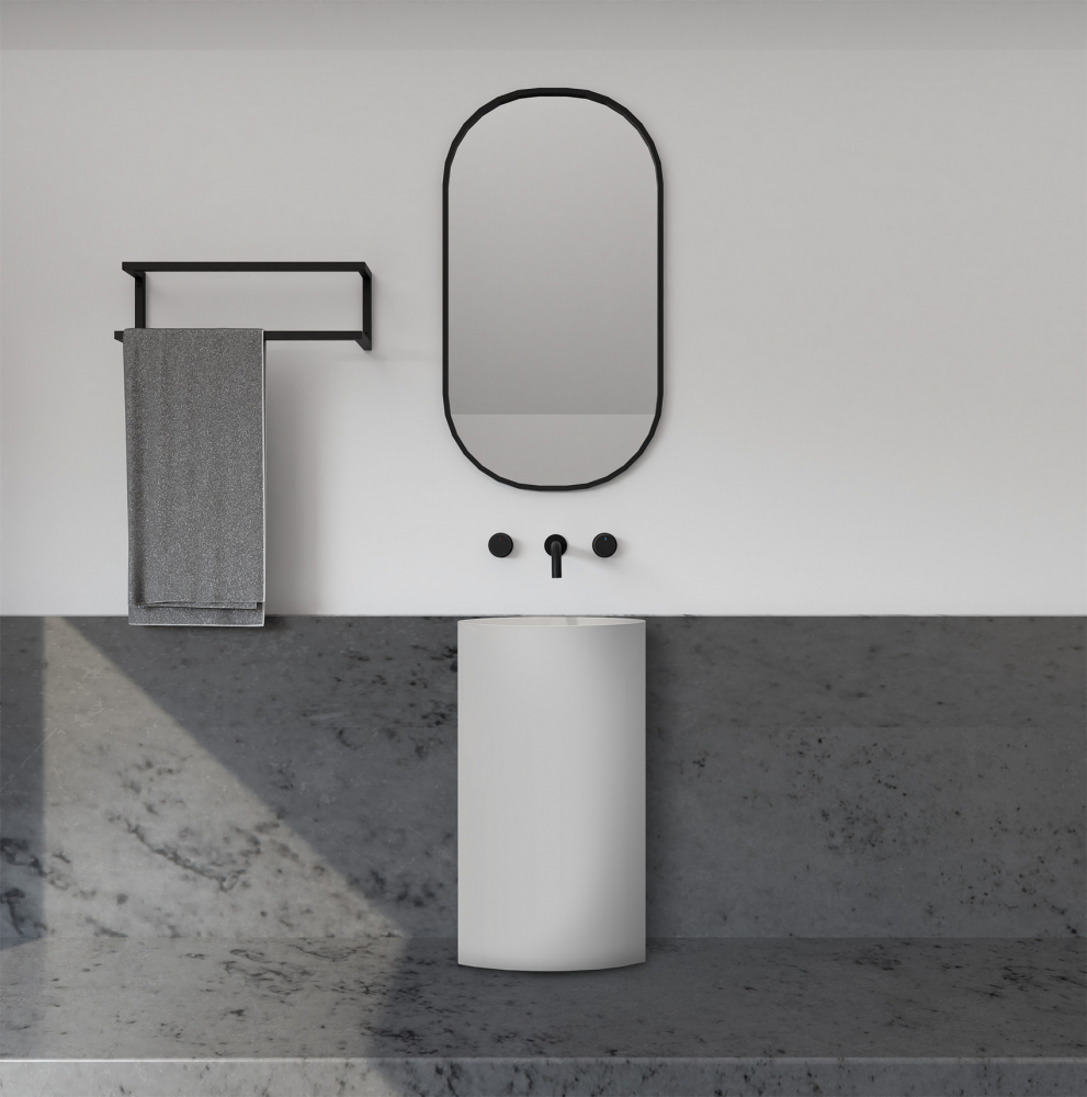 Раковина отдельностоящая ABBER Stein AS2506-H белая матовая - 3