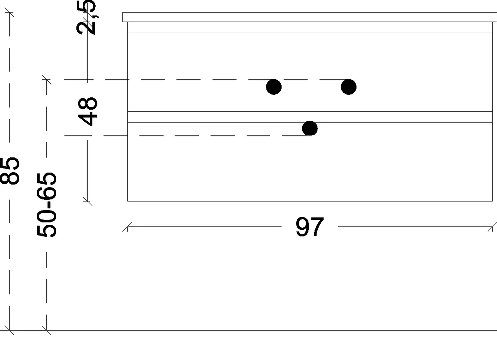 Тумба под раковину Armadi Art Capolda 100 черный - светлое дерево  849-100-A - 3