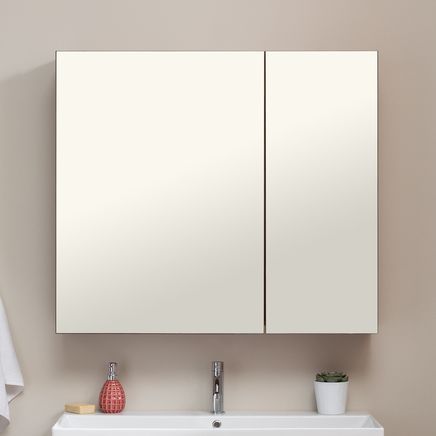 Зеркало-шкаф Aquanet Йорк 85 орех 203954 - 0