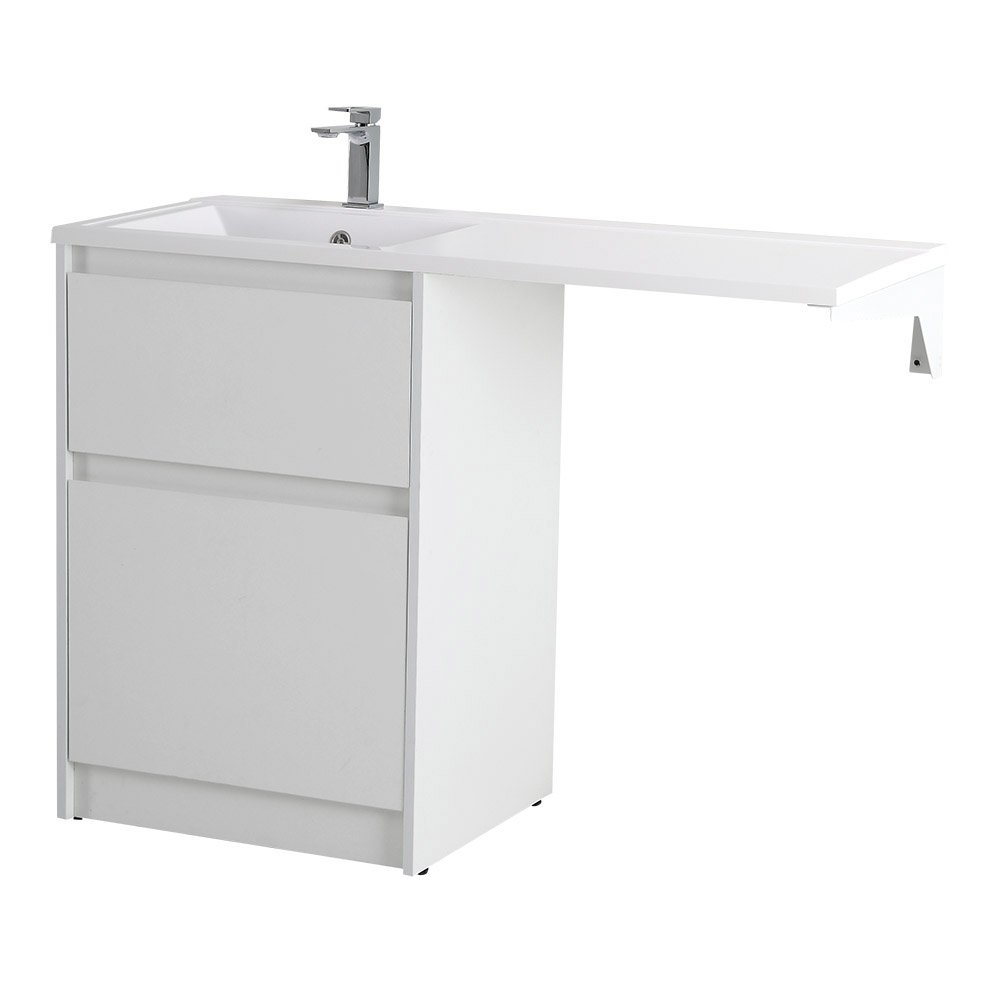 Тумба с раковиной Belbagno Kraft 120 белый матовый - 2