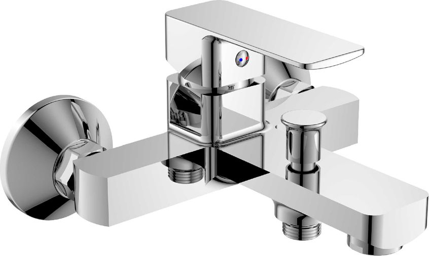 Смеситель Orange Plito M16-100cr для ванны с душем - 0