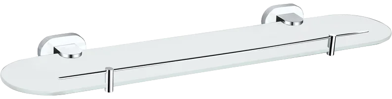 Полка стеклянная Rav Slezak Yukon 50 хром - белый YUA0900/50CB - 0