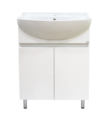 Тумба с раковиной Misty Амур 60 белая матовая УТ000012523 - 0