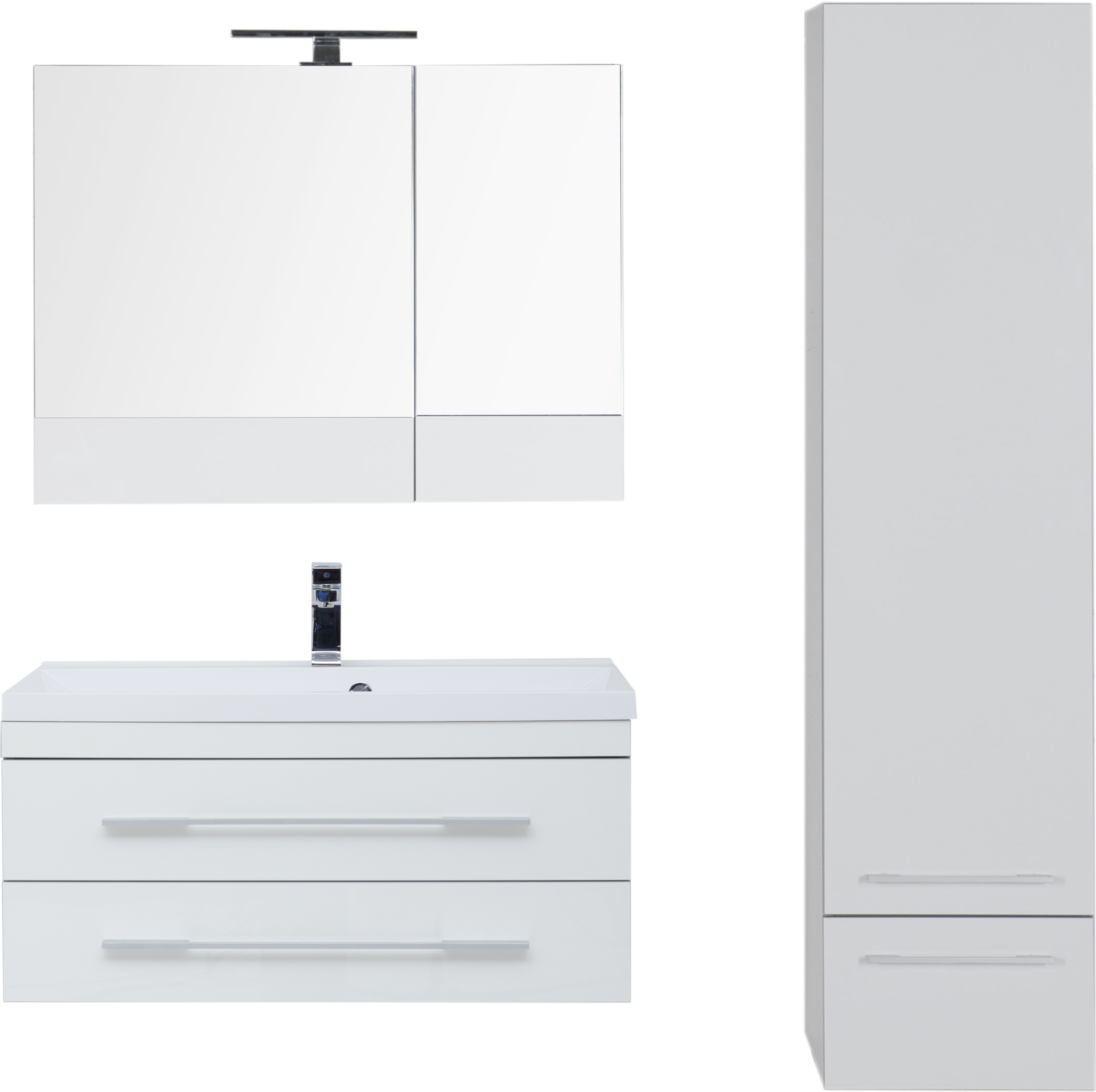 Мебель для ванной Aquanet Верона 90 подвесная белая - 0