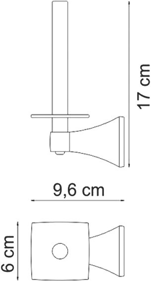 Держатель туалетной бумаги Wasserkraft Wern K-2597 - 2