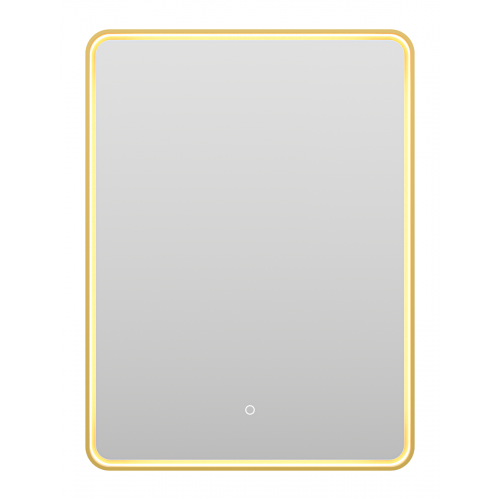 Зеркало Brevita Mercury 60x80 с подсветкой, золото  MER-Rett6-060/80-gold - 3