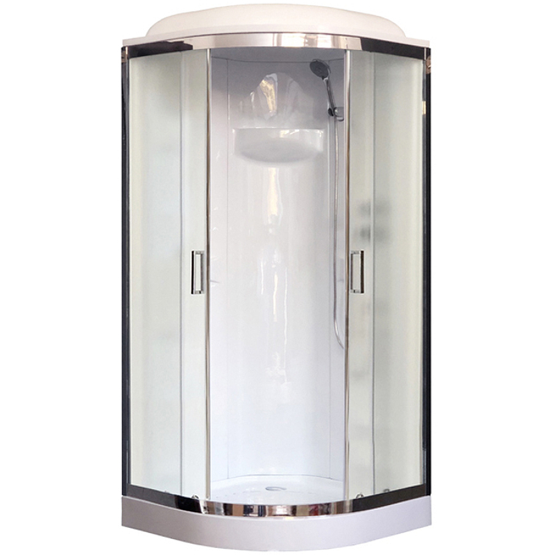 Душевая кабина Royal Bath 90х90 хром стекло матовое RB90HK1-M-CH-EL - 0