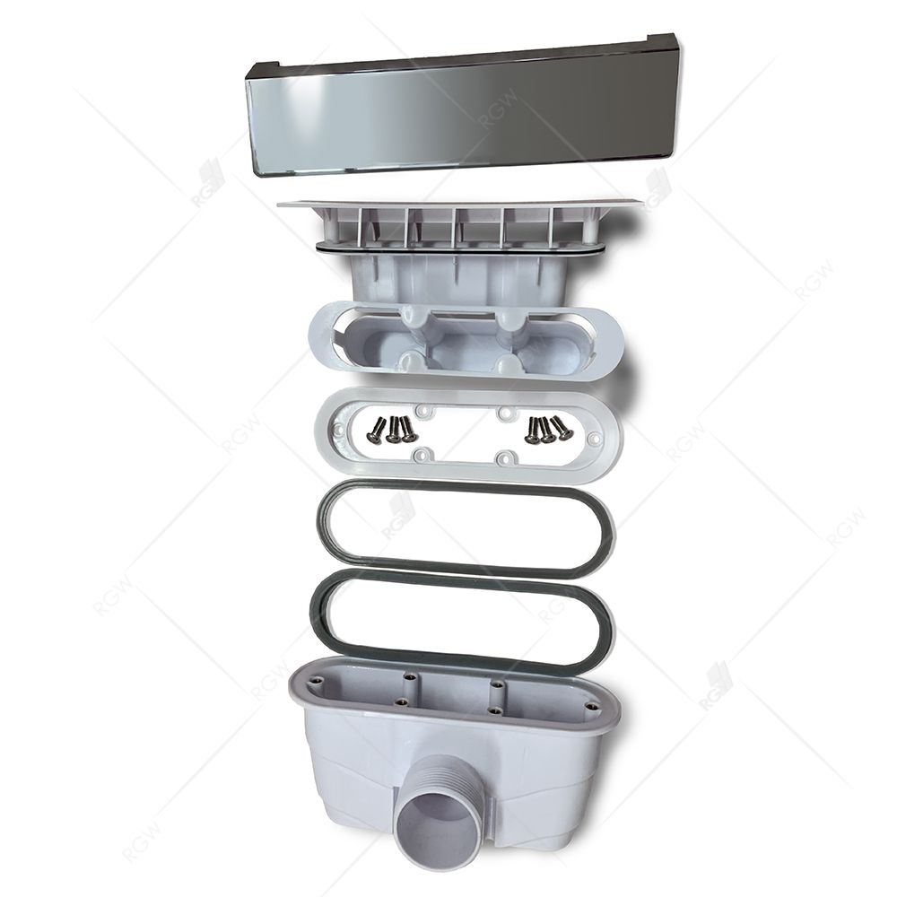 Сифон для поддонов RGW Q10-C хром 03241100-10 - 1