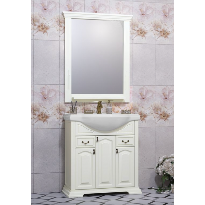 Тумба с раковиной Opadiris Риспекто 80 бежевый матовый - 2