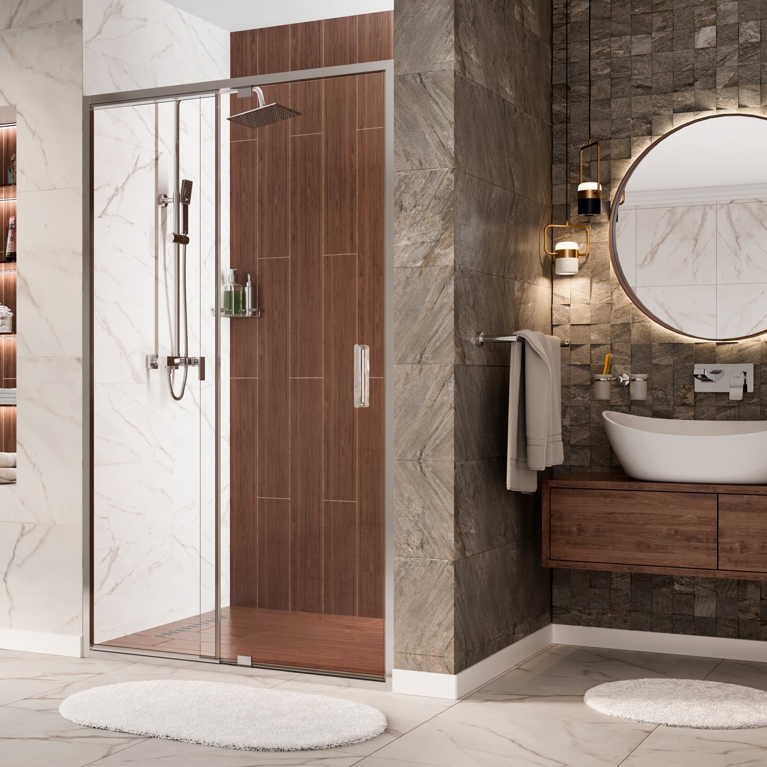 Душевая дверь в нишу Wasserkraft Berkel 48P05 120 см - 1