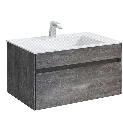 Тумба под раковину Vincea Chiara 80 серое дерево VMC-2C800GS - 0