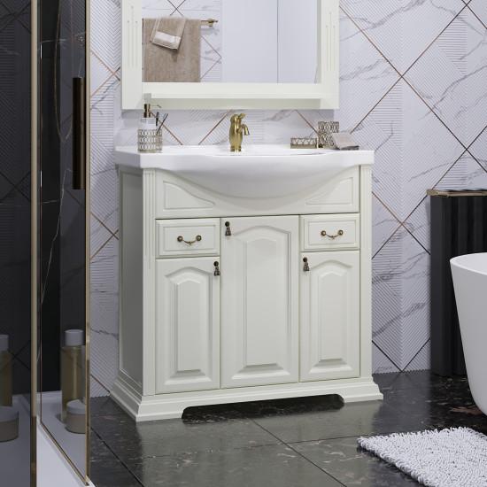 Тумба с раковиной Opadiris Риспекто 85 бежевый матовый - 0