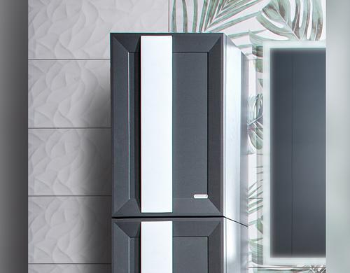 Шкаф-пенал Бриклаер Берлин 40 оникс серый  4627125416163 - 1