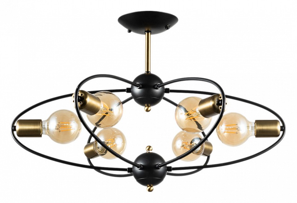 Потолочная люстра Arte Lamp Glasgow A1963PL-6BK - 0