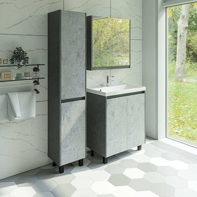 Тумба под раковину Stella Polar Кибэла 70 серый SP-00001046 - 2