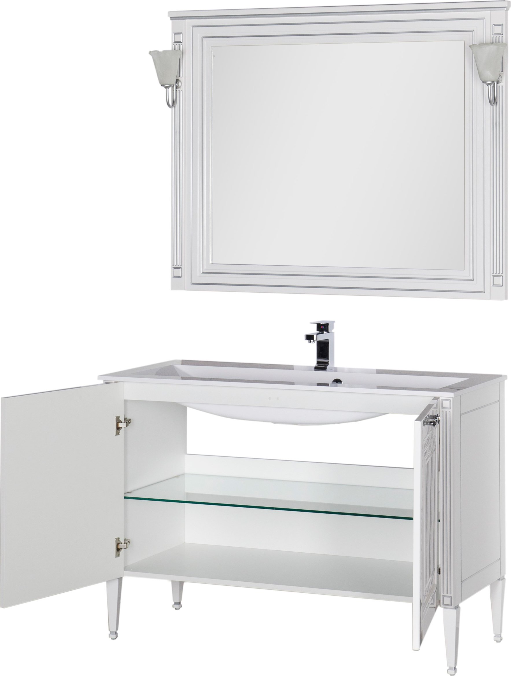 Мебель для ванной Aquanet Паола 120 белая - 5