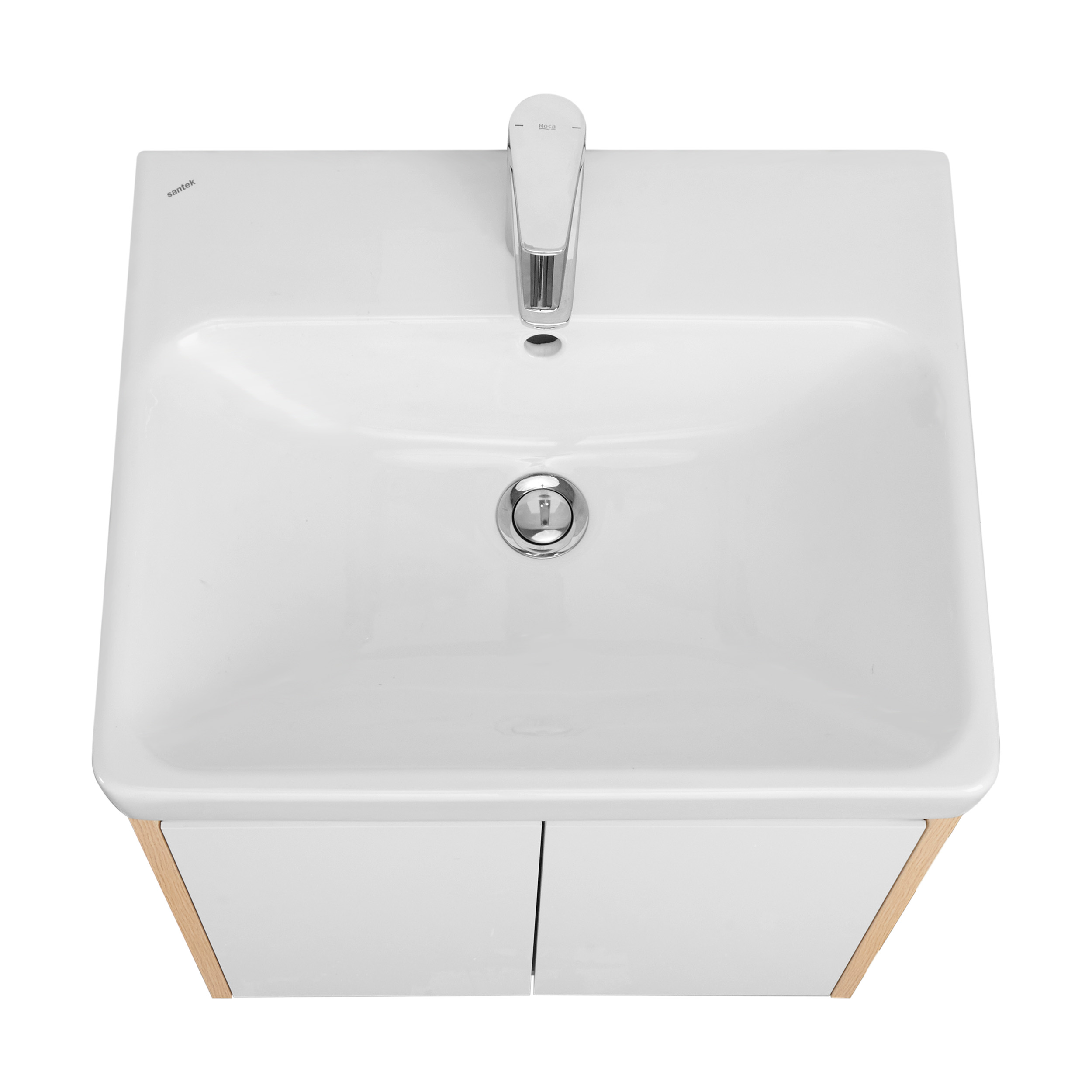 Тумба под раковину Aquaton Сканди Doors 55 Белый глянец Дуб верона 1A278801SDB20 - 2