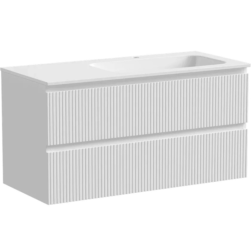 Тумба под раковину Sancos Snob T правая 99х44 белая SNT100RW - 0