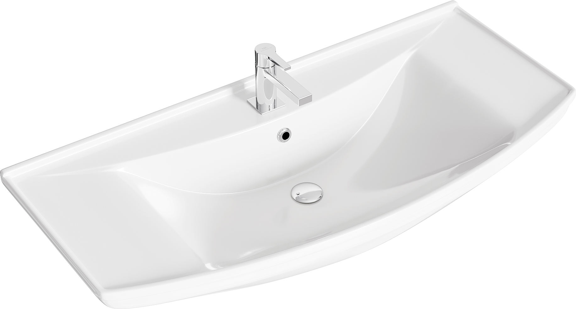 Тумба с раковиной Aqwella Allegro 105 с 2 ящиками - 5