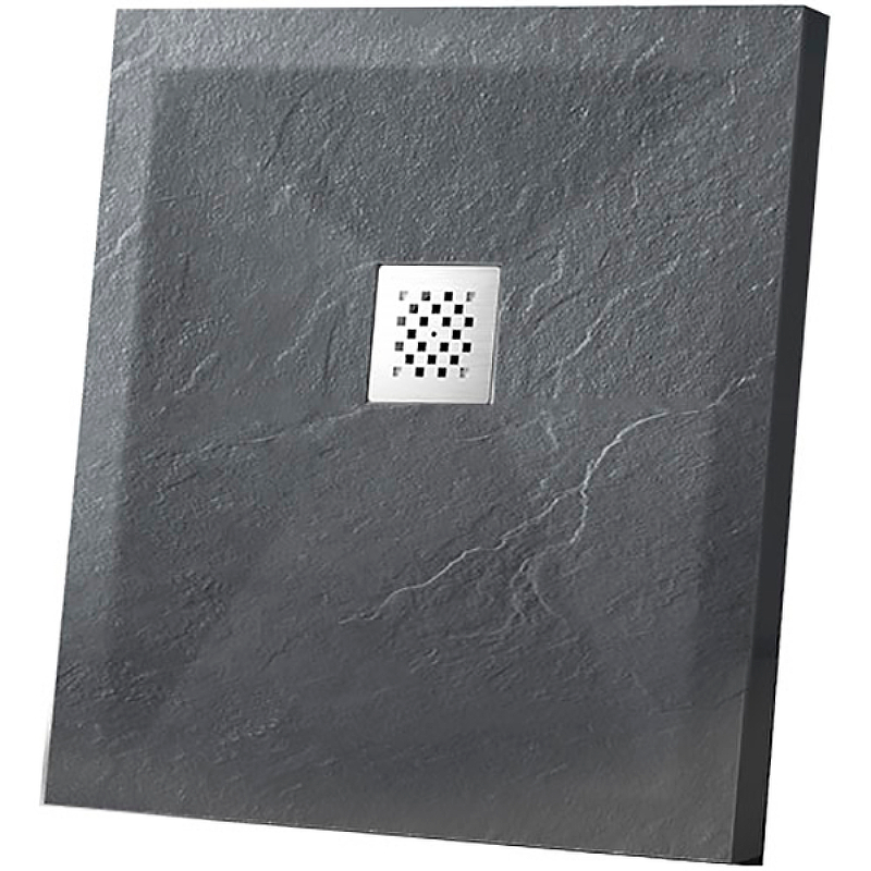 Поддон для душа Vincea 90х90 антрацит матовый VST-4SR9090A - 0