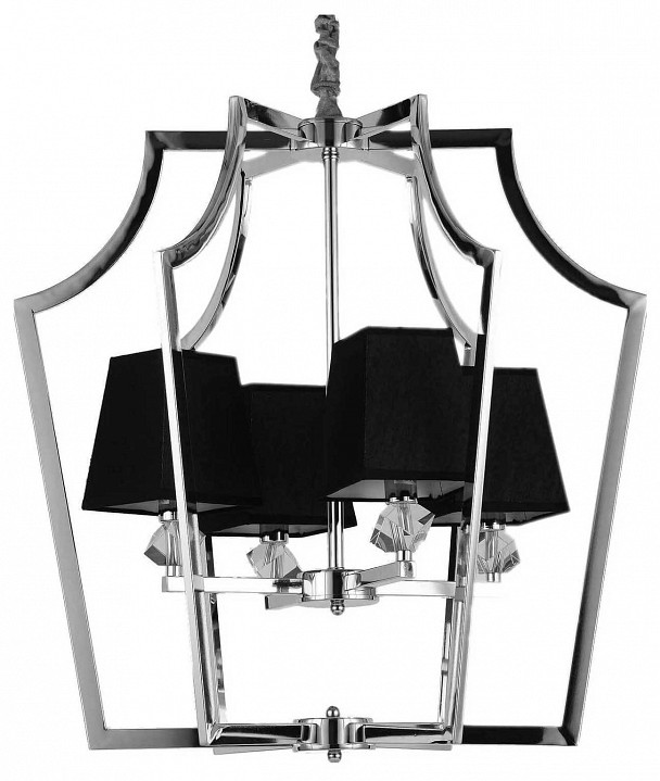 Подвесная люстра LUMINA DECO Montero LDP 1249-4 CHR+BK - 0