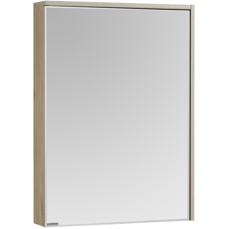 Зеркало-шкаф Aquaton Стоун 60 R с подсветкой светлое дерево 1A231502SX850 - 0
