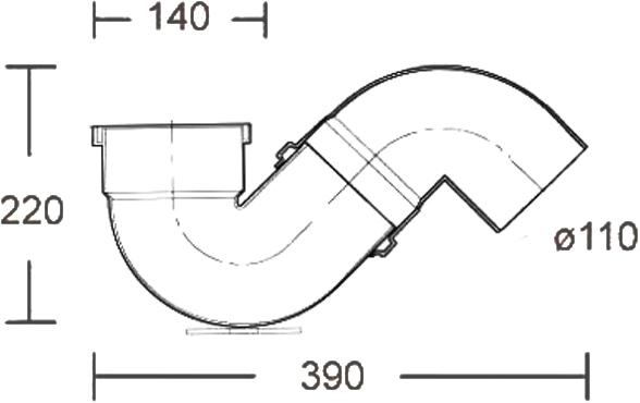 Сифон для чаши Генуя 1300611021 - 1