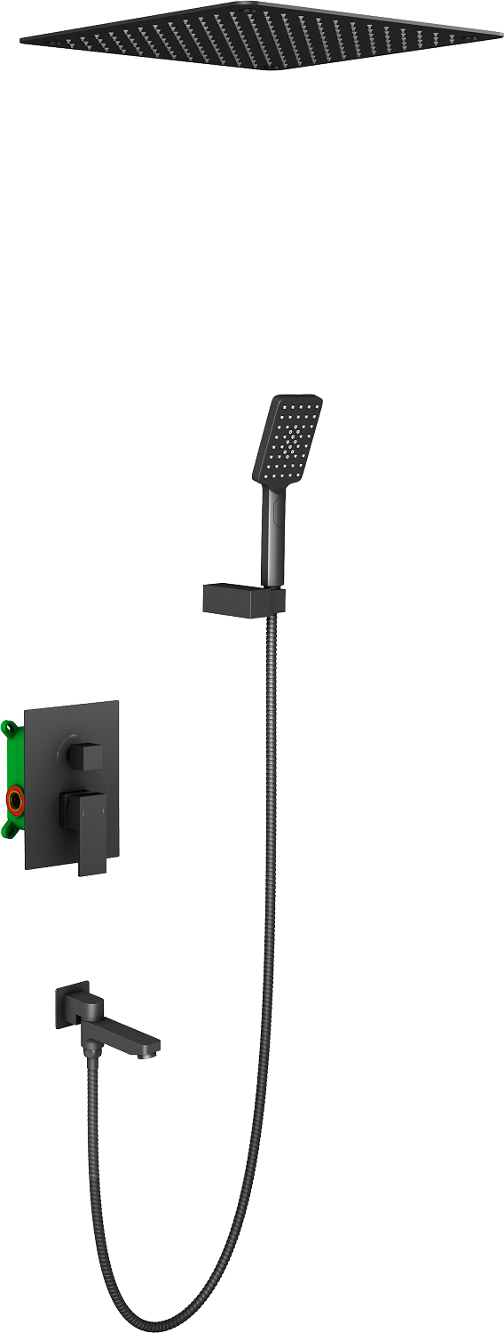 Душевой комплект Timo Selene SX-2039/03SM черный - 0