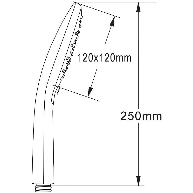 Душевая лейка Agger Marine хром AHS05 - 3