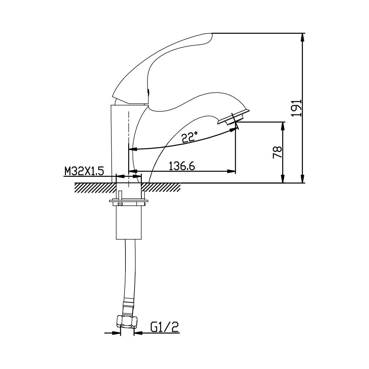 Смеситель для раковины Lemark Intense хром  LM5606C - 1