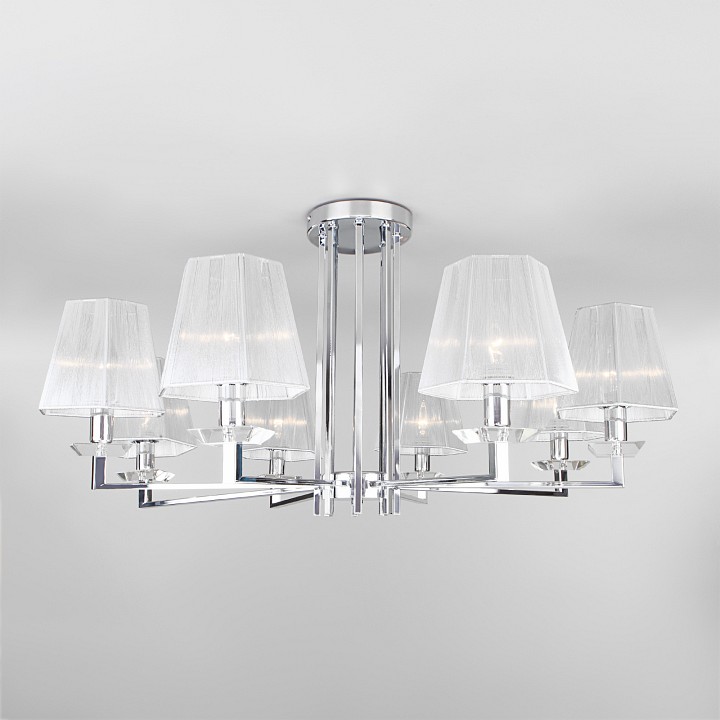 Люстра на штанге Eurosvet Alegria 60125/8 хром Smart (60114/8) - 0