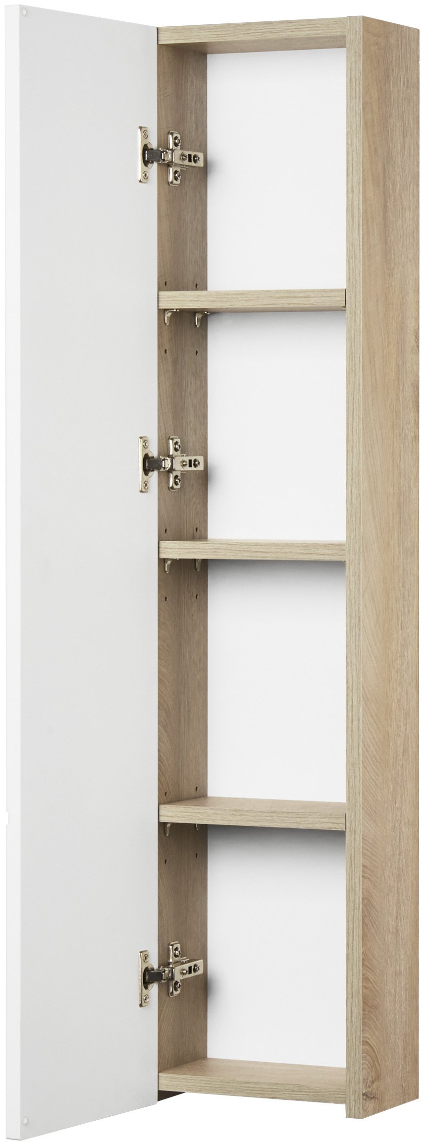 Шкаф подвесной Aquaton Мишель 23 светлое дерево-белый 1A244303MIX40 - 1