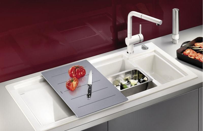 Смеситель для кухонной мойки Blanco Linus белый  516692 - 1