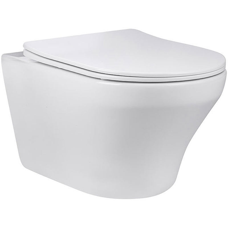 Подвесной унитаз Vincea Edge-M белый с сиденьем микролифт VT1-37 - 0