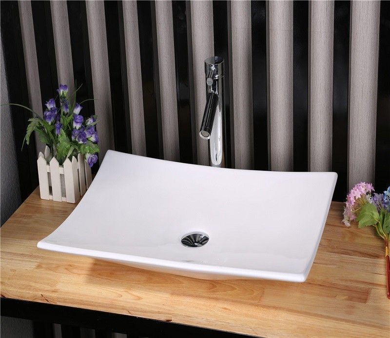 Раковина накладная CeramaLux N 60 см белый  78123А - 5