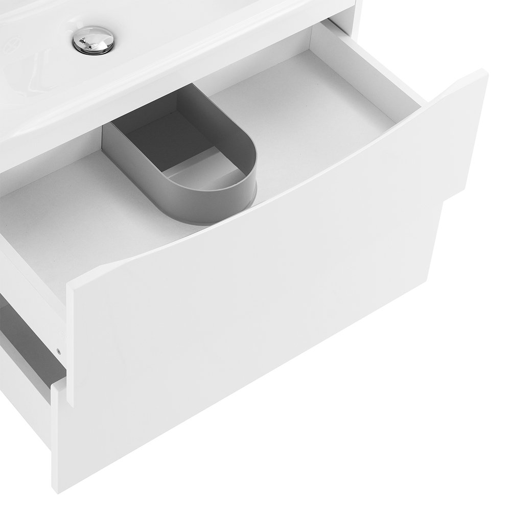 Тумба с раковиной Belbagno Marino 75 белый матовый - 5