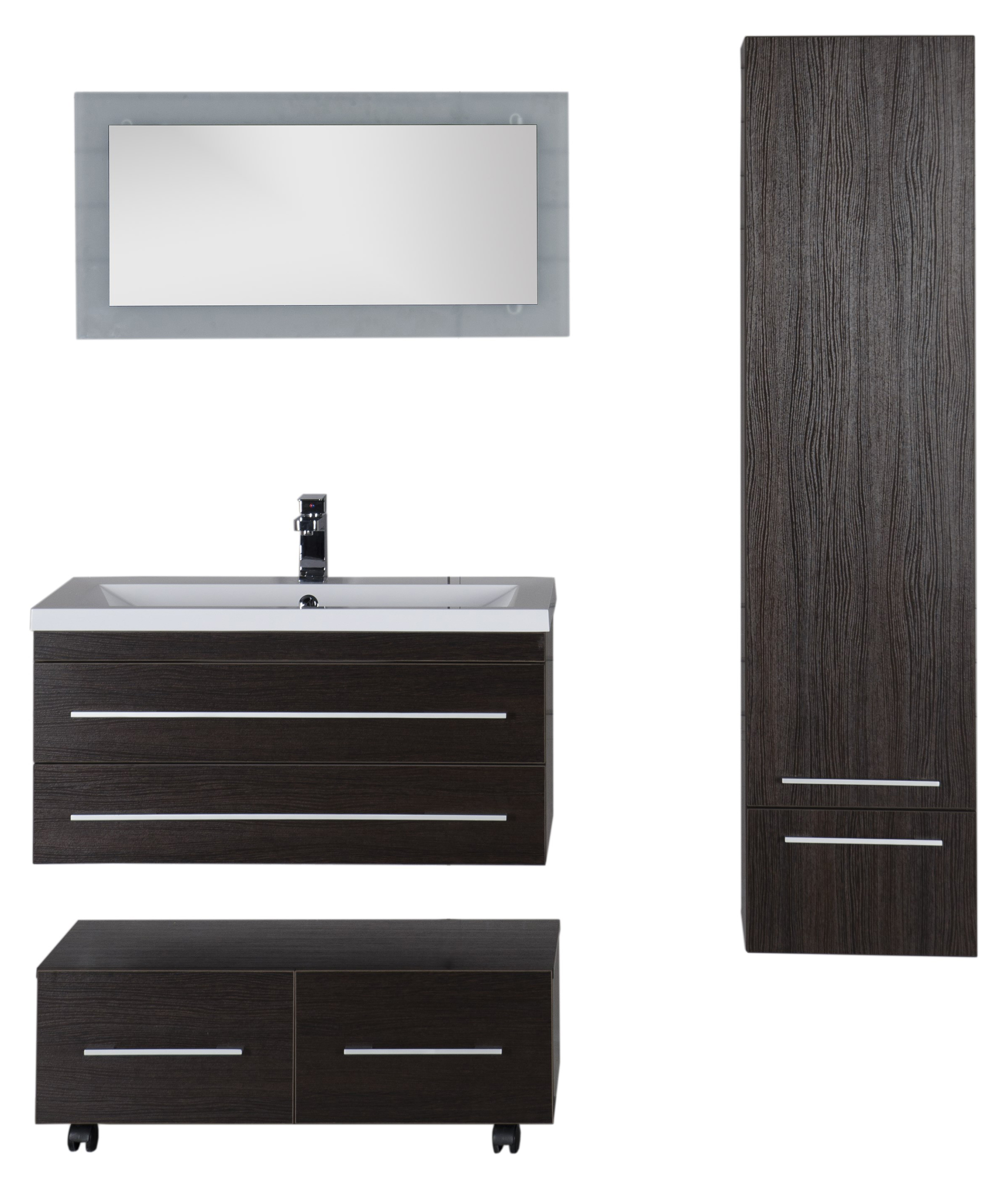 Тумба Aquanet Нота 90 подкатная венге 00170748 - 24