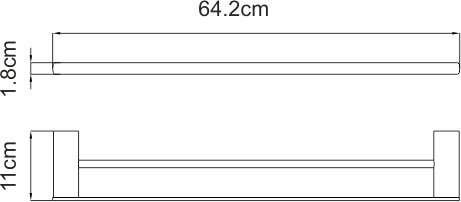 Полотенцедержатель Wasserkraft Sauer K-7940 двойной - 4