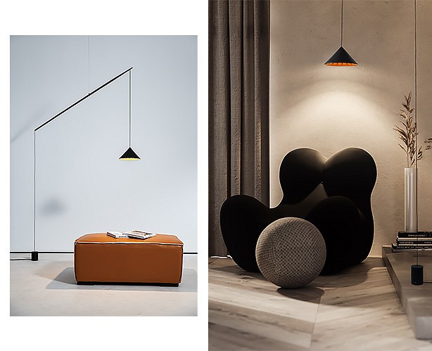 Светильник на растяжке Italline IT03-1429 IT03-1429 black/orange - 3