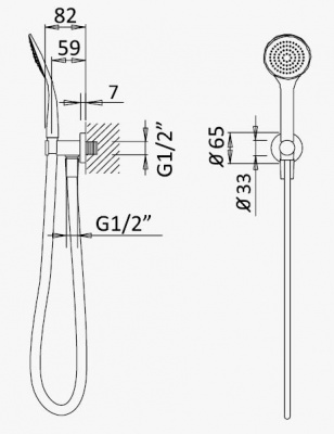 Душевая лейка Cezares Sunrise  CZR-B-KD-M-SR - 1