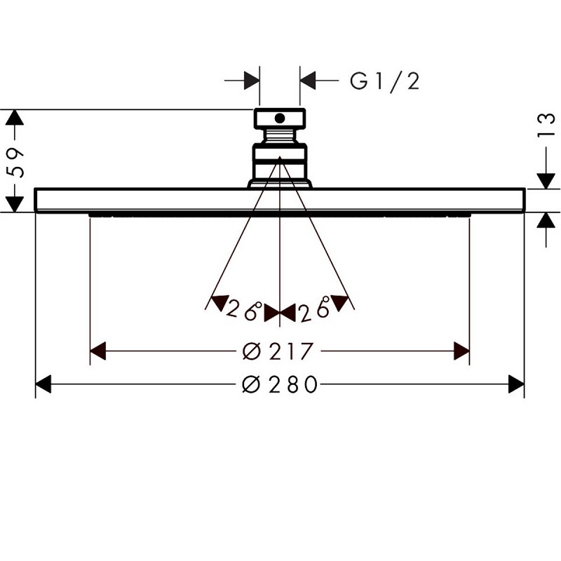 Душевой комплект Hansgrohe Croma чёрный матовый 27961670 - 12