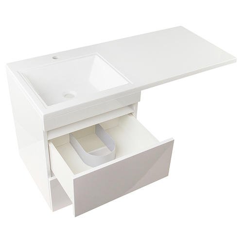 Тумба под раковину Style Line Даллас 115 Люкс Plus, белый  СС-00000651 - 1