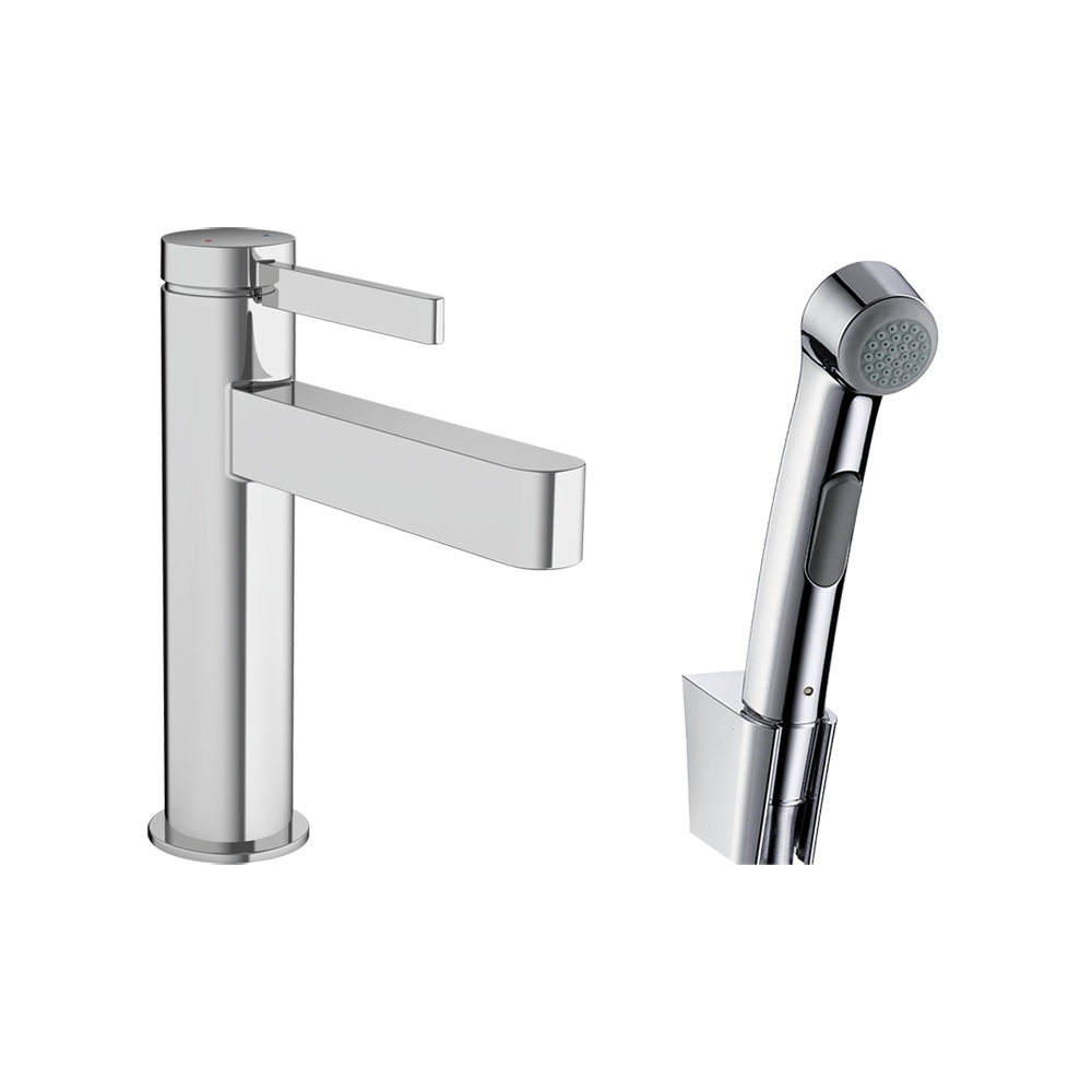 Смеситель для раковины с гигиеническим душем Hansgrohe Finoris хром 76210000 - 0