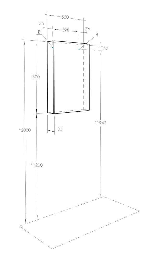 Зеркало-шкаф Aquaton Кантри 55 белый-светлое дерево 1A257702AHB20 - 3