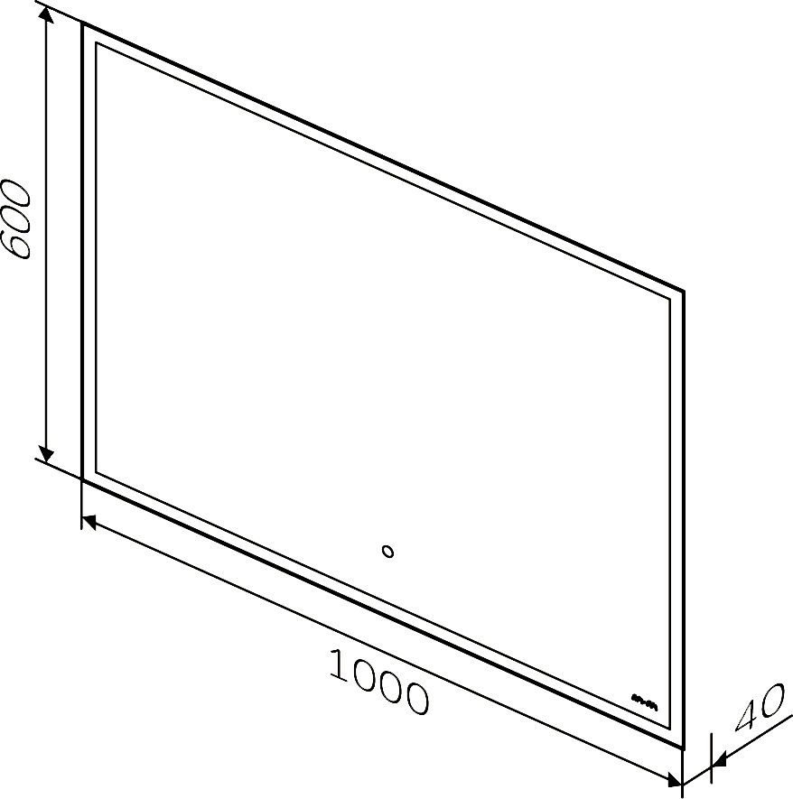 Зеркало AM.PM Spirit V2.0 100 подсветкой M71AMOX1001SA - 5