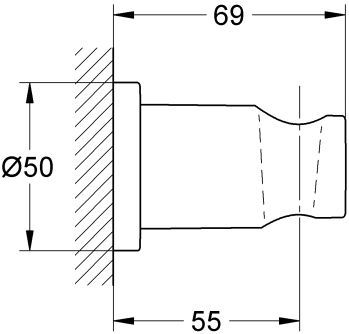 Настенный держатель Grohe Rainshower 27074EN0 - 1