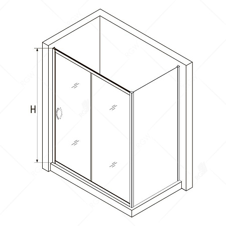 Душевой уголок RGW Passage 130х70 хром стекло матовое 35087637-21 - 2