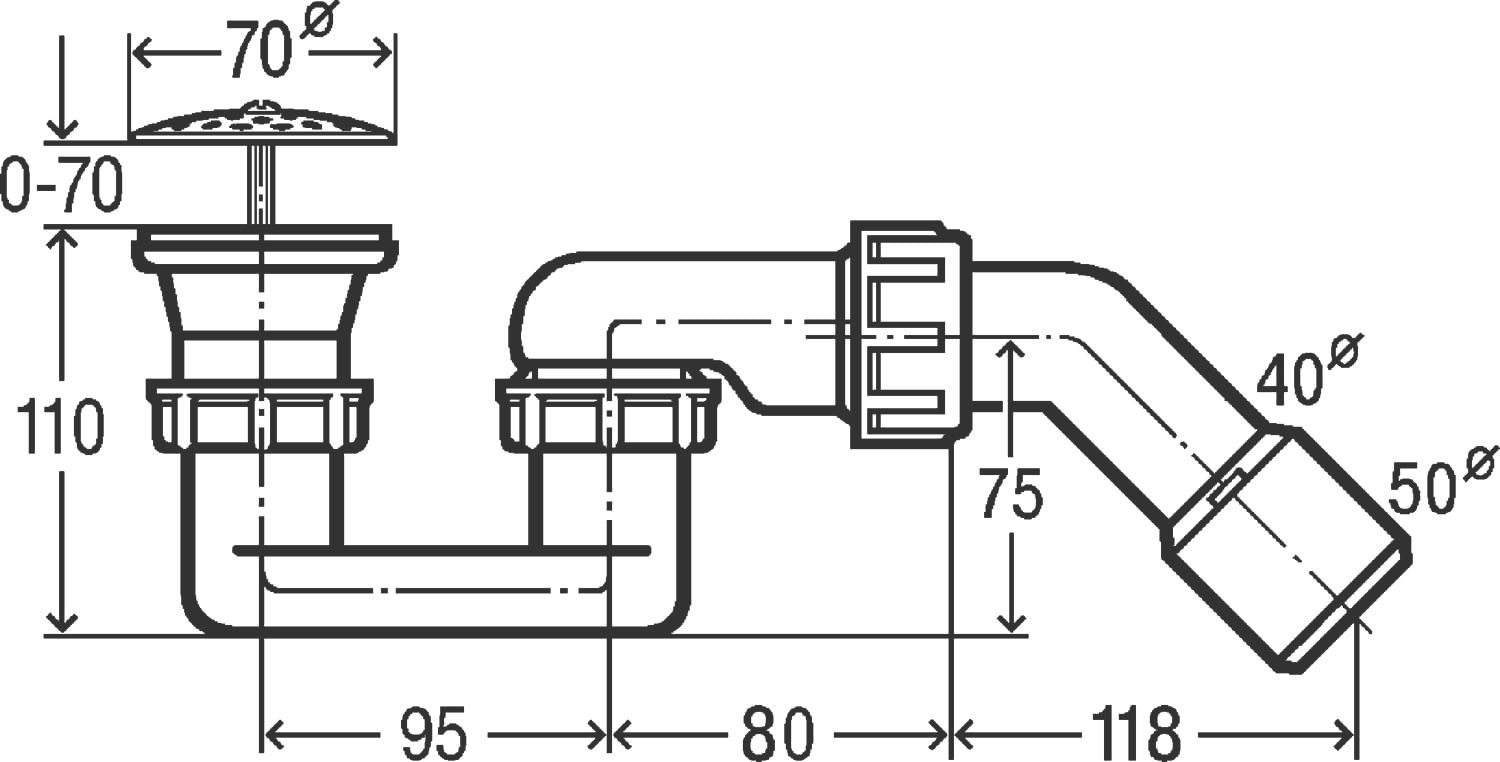 Сифон для поддона Viega 6821.45 312121 - 4
