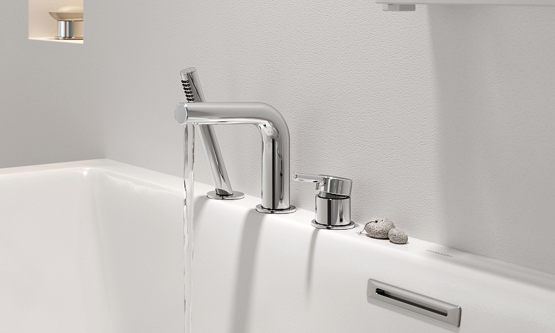 Смеситель на борт ванны Excellent Pi хром AREX.1234CR - 1