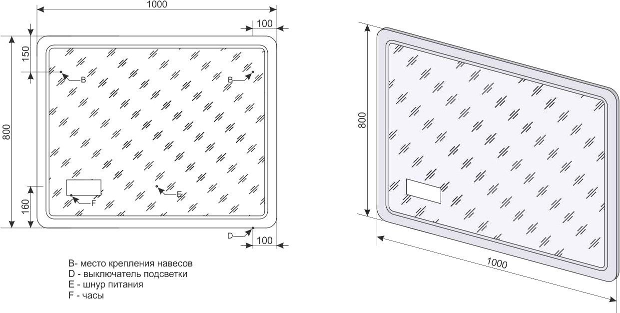 Мебель для ванной Style Line Атлантика 100 Люкс Plus, напольная, белая - 11